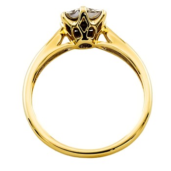 18ct gold Diamond 0.33cts Cluster Ring size N